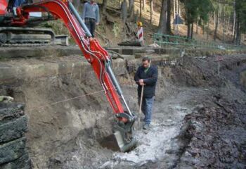 2007 - Bauarbeiten am Amselsee und im Bereich Felsenbühnenkasse